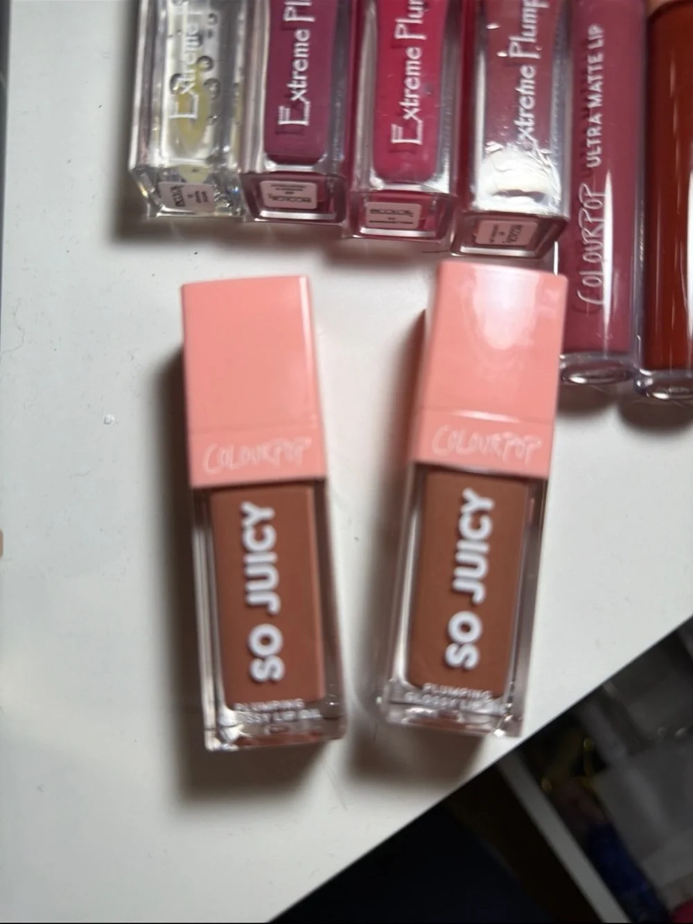 ColourPop Lip Gloss & Liquid Lipstick Set in Pink, Nude, Brown